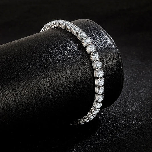 S925 Sterling Silber Zirkonia Tennis-Armband für Damen