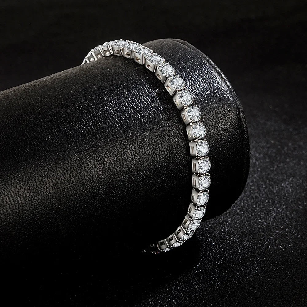 S925 Sterling Silber Zirkonia Tennis-Armband für Damen