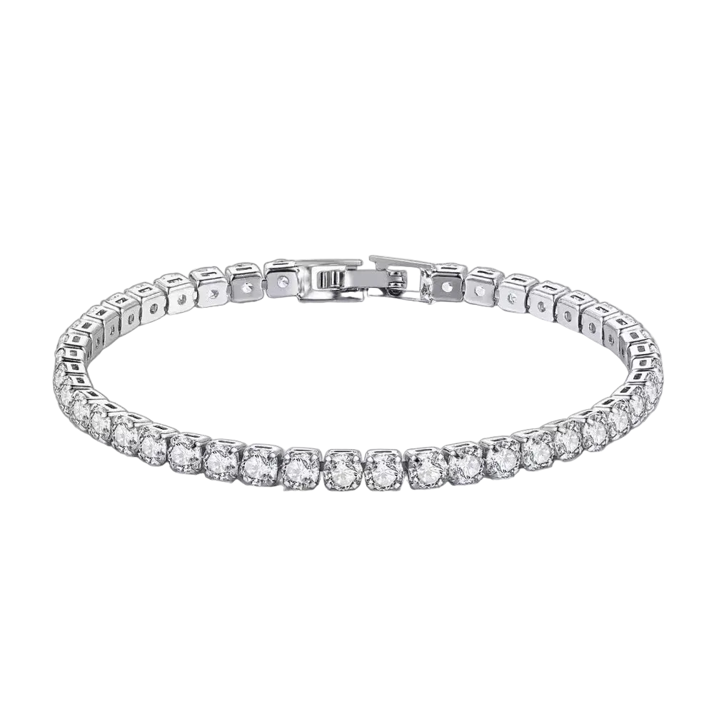 S925 Sterling Silber Zirkonia Tennis-Armband für Damen