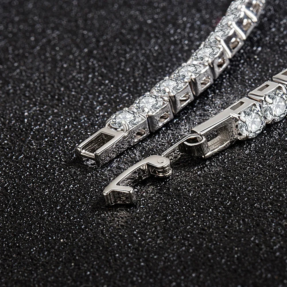 S925 Sterling Silber Zirkonia Tennis-Armband für Damen