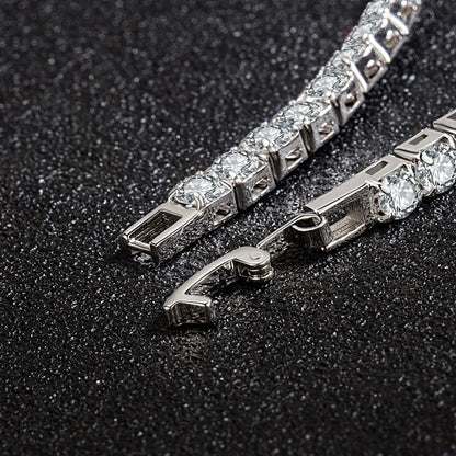 S925 Sterling Silber Zirkonia Tennis-Armband für Damen