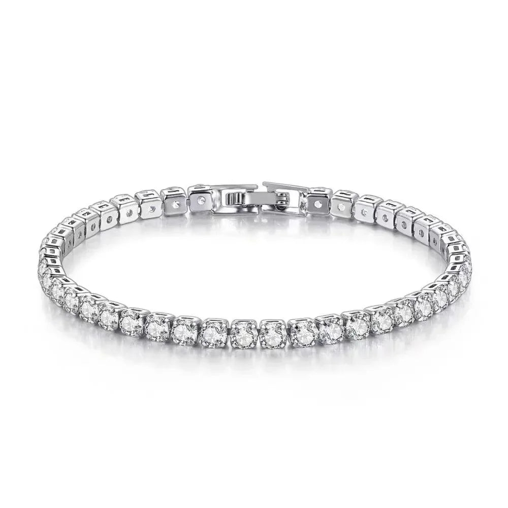 S925 Sterling Silber Zirkonia Tennis-Armband für Damen
