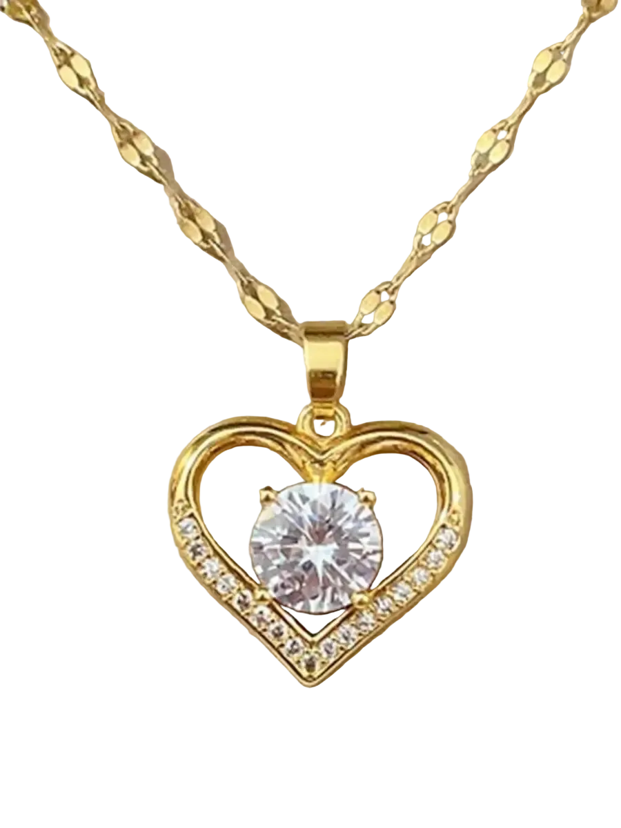 Herzanhänger für Damen Gold/Silber