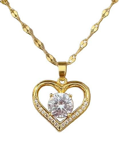 Herzanhänger für Damen Gold/Silber