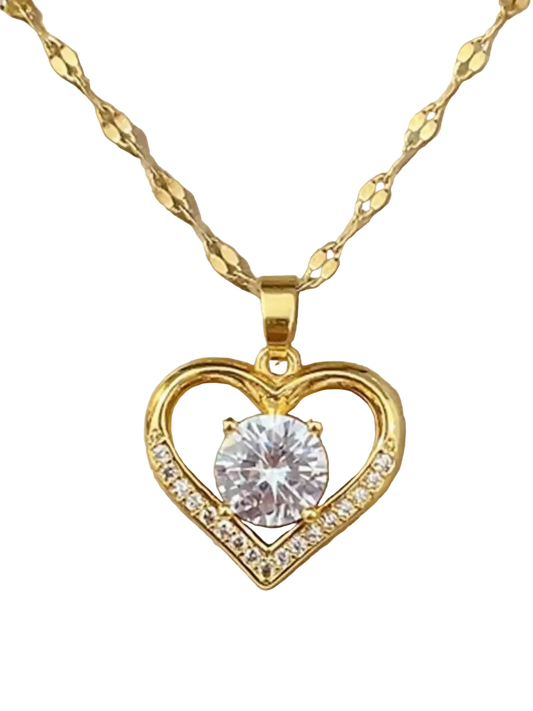 Herzanhänger für Damen Gold/Silber