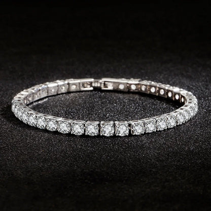 S925 Sterling Silber Zirkonia Tennis-Armband für Damen
